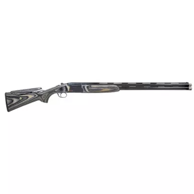Pointer REXST912BBL12 FT912 Sport Trek Full Size 12 Gauge Break Open 3" 2rd 28" Black Over/Under Vent Rib Barrel, Black Steel Receiver, Adj Comb Gray Laminate Stock, Ambidextrous