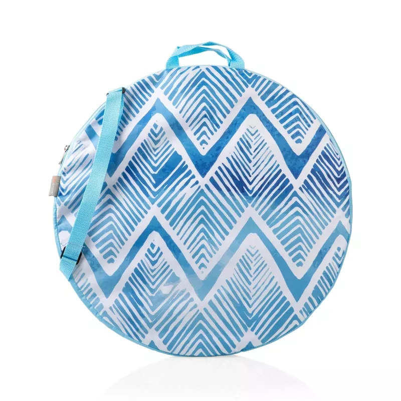 Pop-Up Picnic & Beach Blanket|Watercolor Chevron Pattern&Watercolor Boho Pattern&Tropical Diamond Pattern