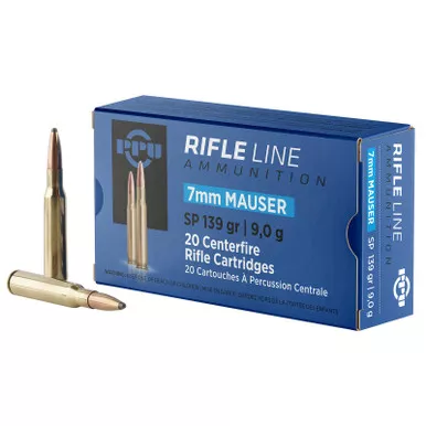 PPU PP7 Metric Rifle 7mmMauser 139gr Soft Point 20 Per Box/10 Case