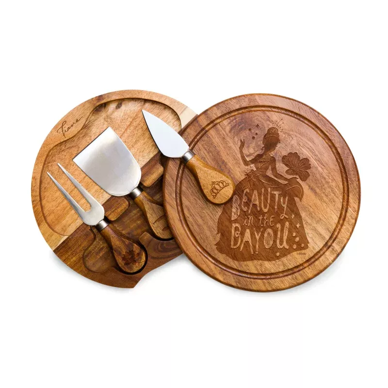 Princess & the Frog – Acacia Brie Cheese Cutting Board & Tools Set