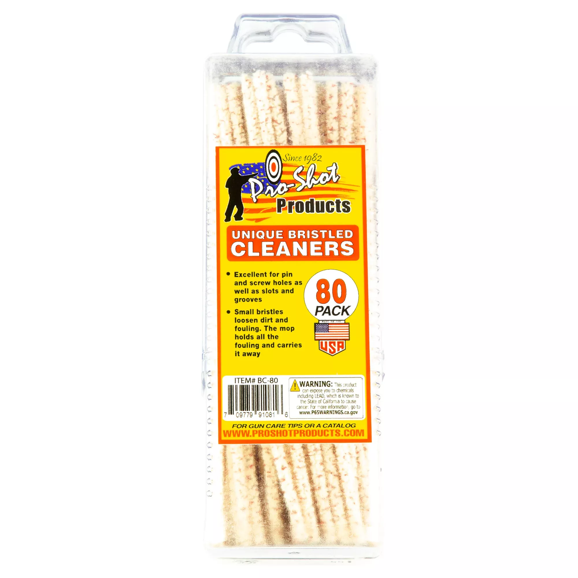 Pro-shot Bristled Cleaners 80pk