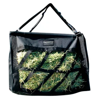 PROFESSIONAL'S CHOICE Equisential Top Load Black Feed Hay Bag (EQHB-BLA)