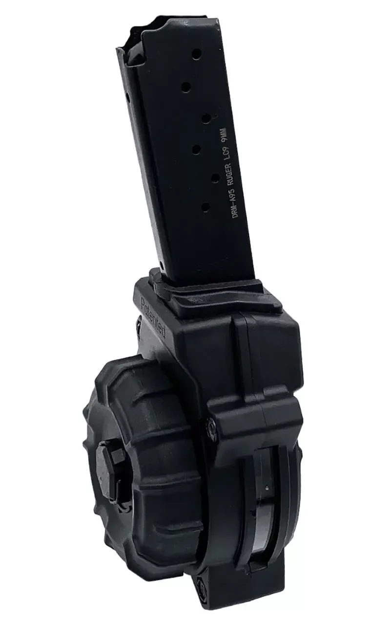 ProMag 9mm 30rd Fits Ruger LC9/EC9 Drum Magazine Black Polymer DRMA95