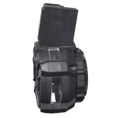 ProMag DRMA24 Standard 65rd Drum w/ Capacity Window 223 Rem/5.56x45mm Fits AR-15 Black DuPont Zytel Polymer