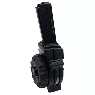 ProMag DRMA95 30rd Drum 9mm Fits Ruger LC9/EC9 Black Polymer