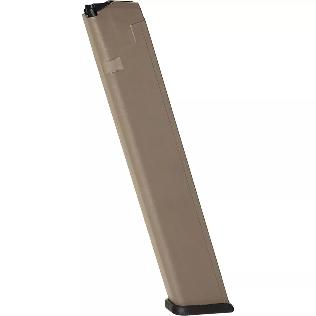Promag Polymer Magazine Glock 17/19/26 9mm Fde 32 Rd.