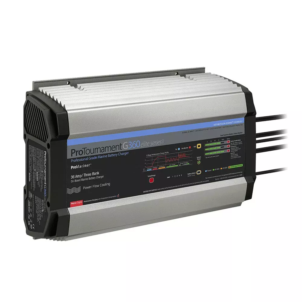 ProMariner ProTournamentelite 360 Battery Charger – 3 Bank – Global/CZone