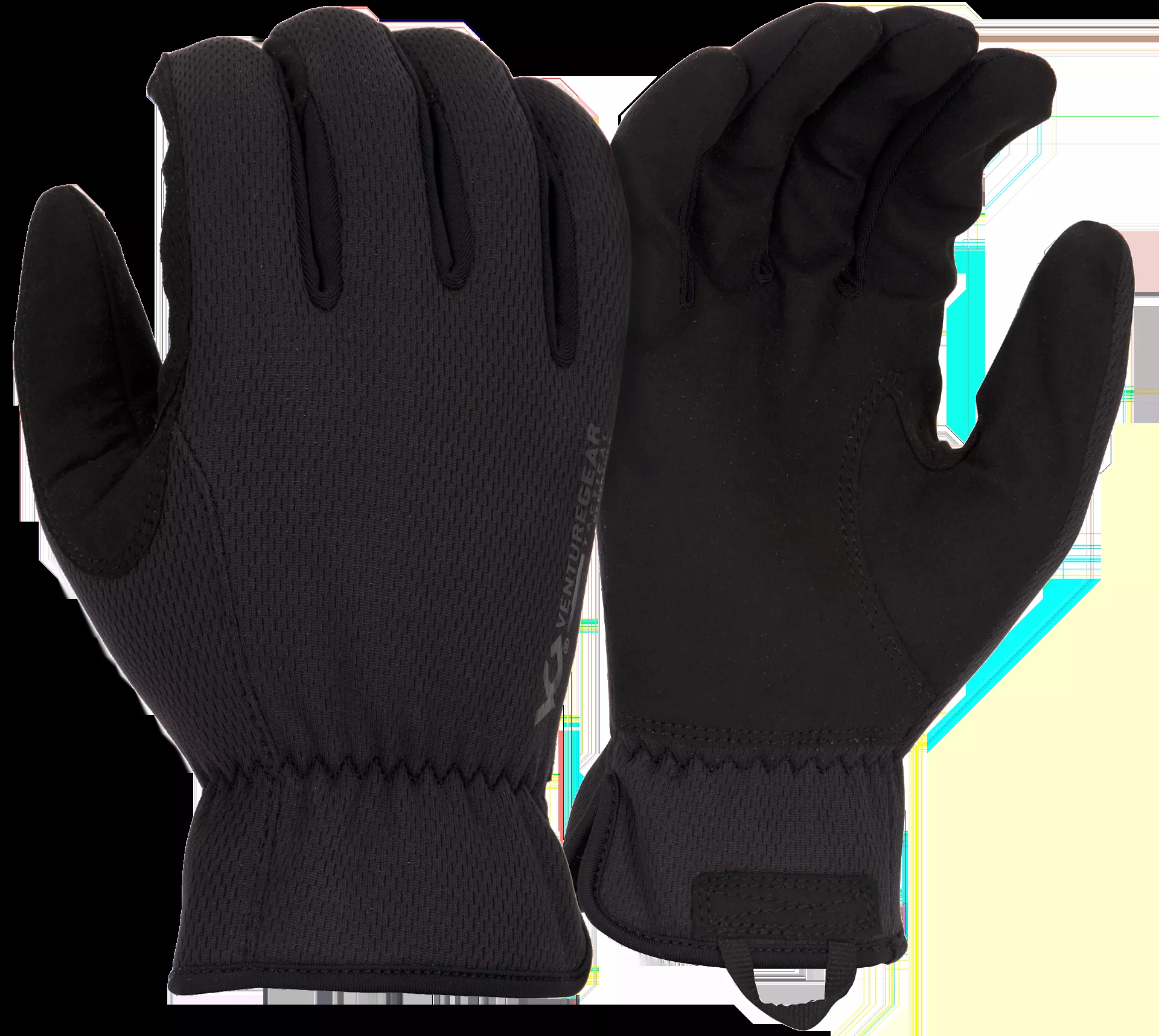 Pyramex Black Synthetic Leather Gloves Large