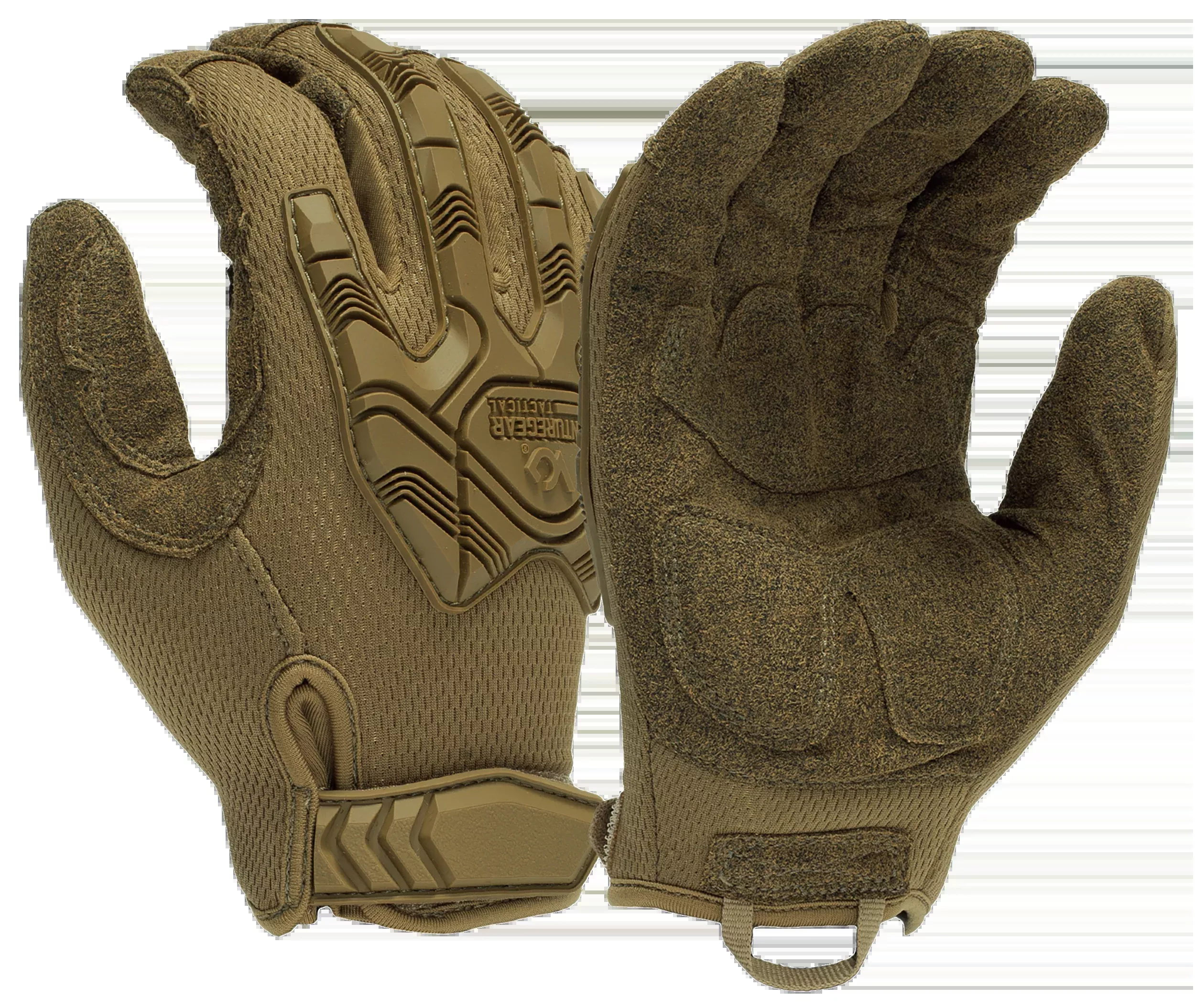 Pyramex Impact, Pyra Vgtg40tx2 Hook & Loop Impact Brn Xxl