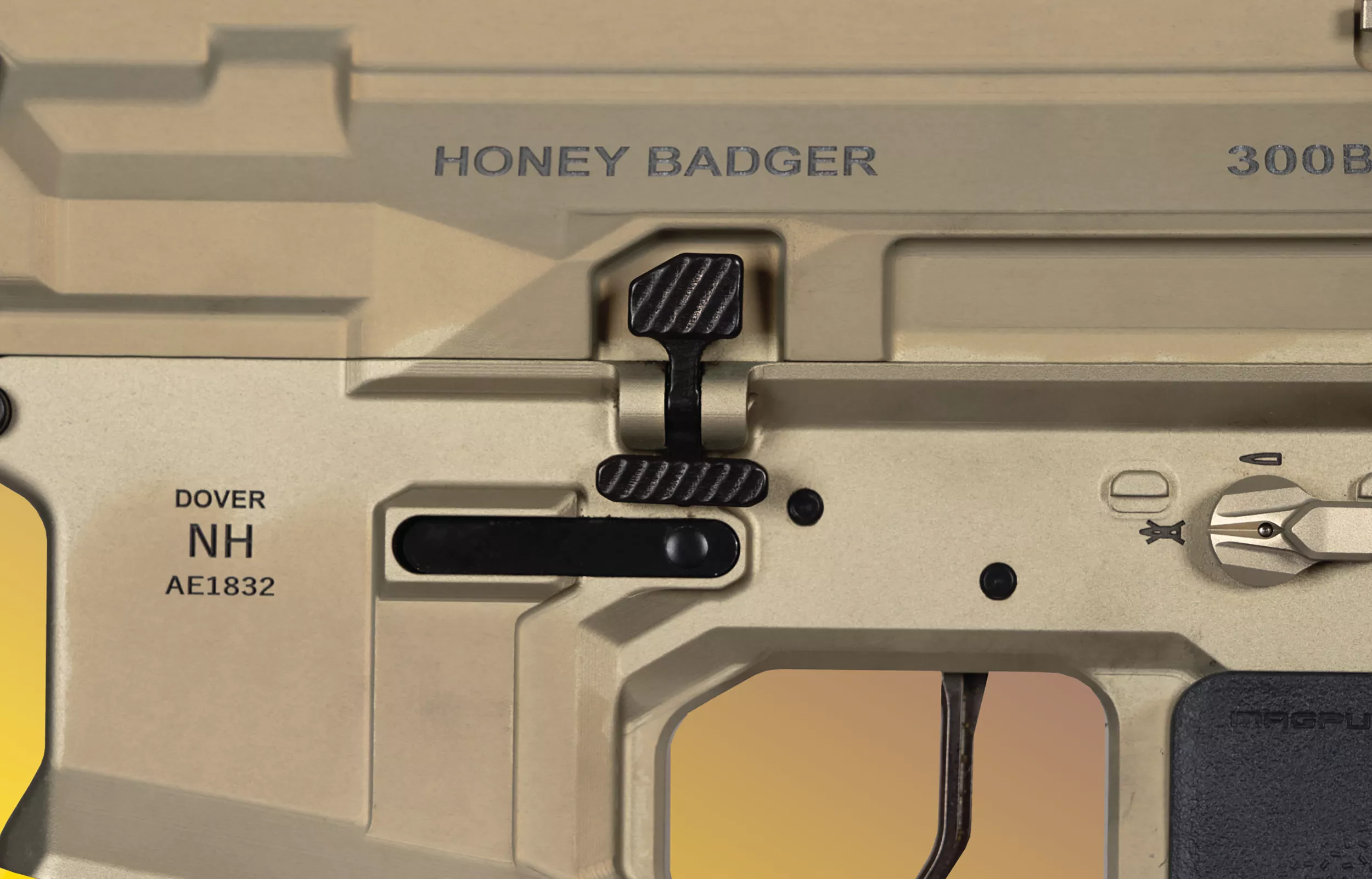 Q LLC Balanced Bolt Catch Oversized Black AR-15 & Honeybadger
