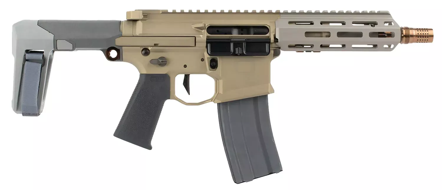 Q LLC Honey Badger 300 Blackout Tactical Pistol 7" Black/Flat Dark Earth HB300BLK7PISTOL