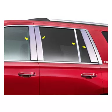QAA 8-Piece Stainless Steel Pillar Post Trim Fits Cadillac Escalade 2015-2020, Chevrolet Tahoe 2015-2020, GMC Yukon 2015-2020 (PP55197)
