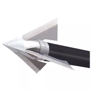 QAD BD100-F Exodus Broadheads Deep Six, Full Blade, 100 Grain, Silver, 3 Pack