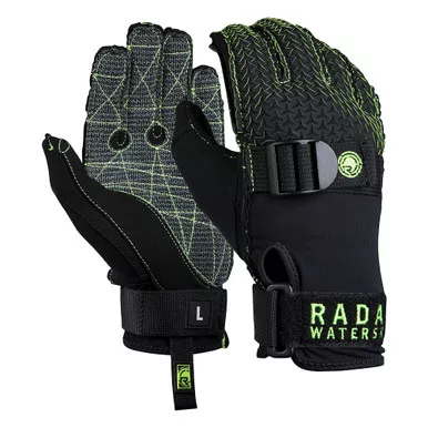 RADAR Hydro-K Matte Black and Volt Green Glove