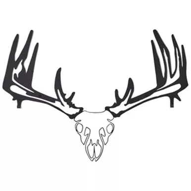 Raxx RBM-00018 Bow Hanger Whitetail Skull, Black