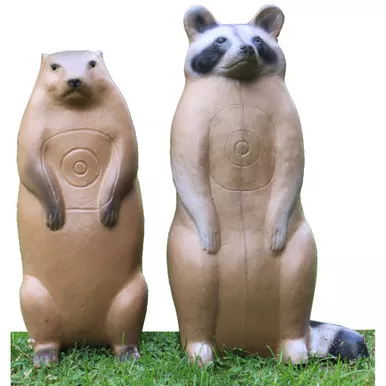 Real Wild 3D900CR Big Shot Pro Hunter Raccoon and Groundhog Combo, Brown