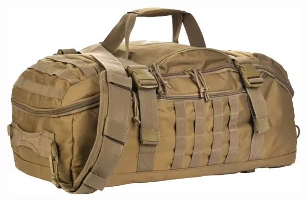Red Rock Traveler Duffle Bag – Backpack Or Luggage Coyote