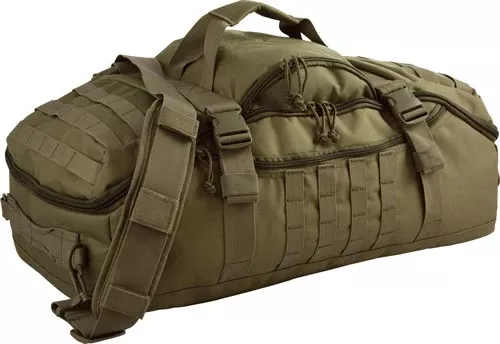 Red Rock Traveler Duffle Bag – Backpack Or Luggage Olive Drab