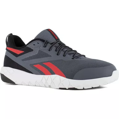 REEBOK Men's Flexagon Force XL Work Gray/Red Composite Toe Work Shoes (RB5443)