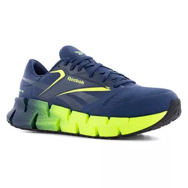 REEBOK Men's FloatZig Composite Toe Blue/Lime Athletic Work Shoes (RB3032)