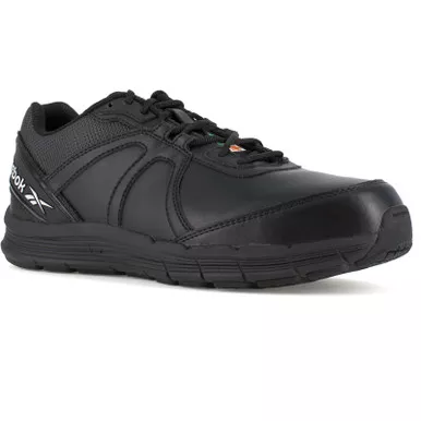 REEBOK Men's Guide Work Black Steel Toe Work Shoes (IB3501)