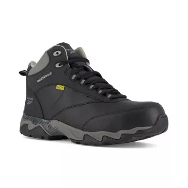 REEBOK Women's Beamer Composite Black/Gray Trim Athletic Work Boots (RB167)