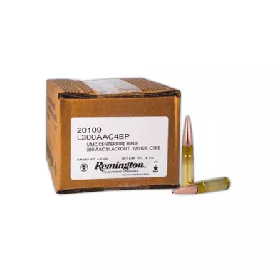 Remington Ammunition 20109 UMC Mega Pack 300Blackout 220gr Open Tip Flat Base 200 Per Box/1 Case *Loose