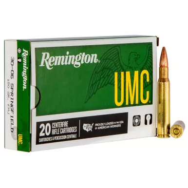 Remington Ammunition 23699 UMC 30-06Springfield 150gr Full Metal Jacket 20 Per Box/10 Case
