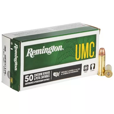 Remington Ammunition 23730 UMC 38Special 130gr Full Metal Jacket 50 Per Box/10 Case