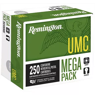 Remington Ammunition 23731 UMC Mega Pack 38Special 130gr Full Metal Jacket 250 Per Box/4 Case
