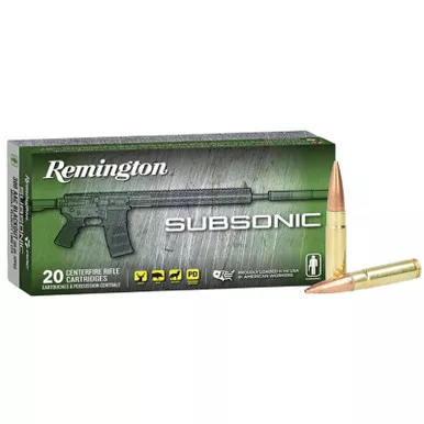 Remington Ammunition 28430 300Blackout 220gr Open Tip Flat Base 20 Per Box/10 Case