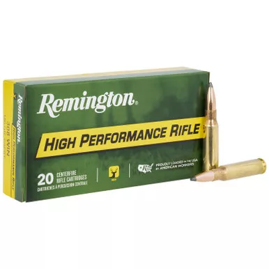 Remington Ammunition R21473 High Performance Rifle 308Win 180gr Pointed Soft Point Boat Tail 20 Per Box/10 Case