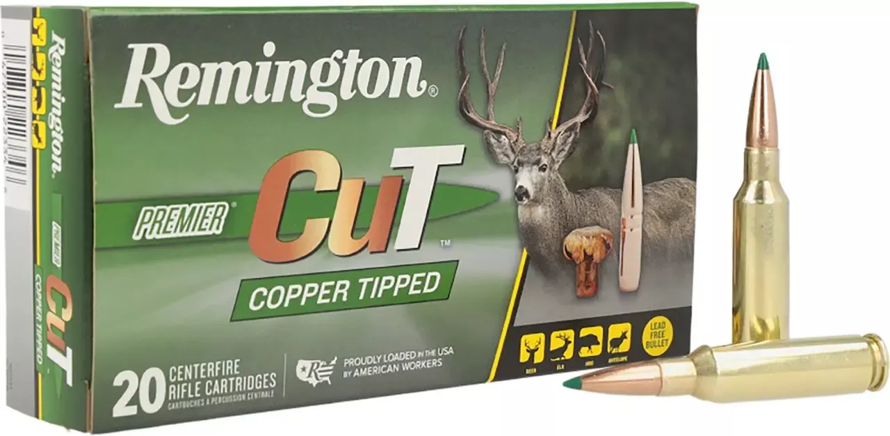 Remington Premier CuT 6.5 Creedmoor Ammo 120 gr Copper Tipped Solid Monolithic 20 Rounds R22334