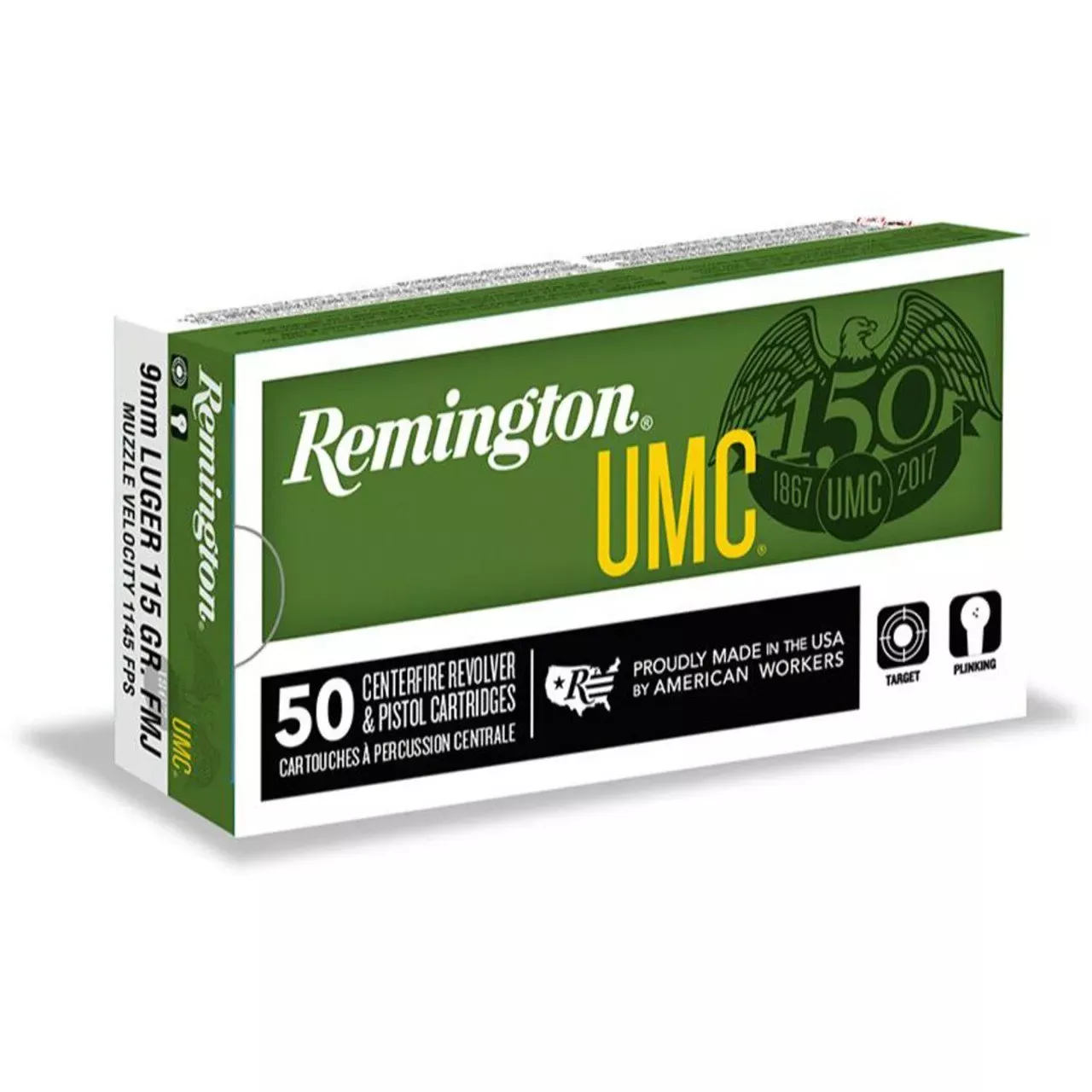 Remington UMC Handgun .45 ACP Ammo185gr FMJ 50 Rds. 23818