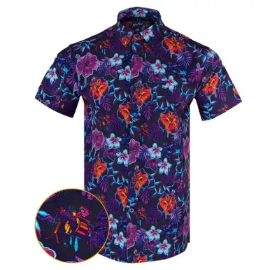 RETRO RIFLE Men's Hawaiian Drip SS Shirt (HAWAIIAN)