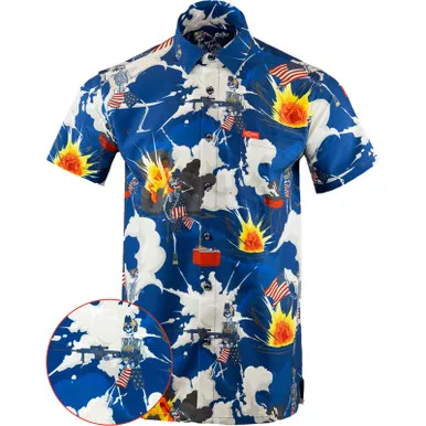 RETRO RIFLE Men's Me and the Boyz Button Down SS Shirt (59439021)