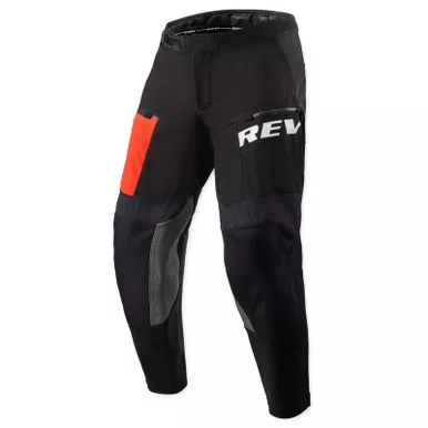 REV'IT! Unisex Lejano Black/Red Standard Pants (FPT160-1201)