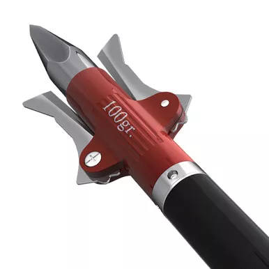 Rexpid II Broadheads, 100 Grain, Red, 3 Pack