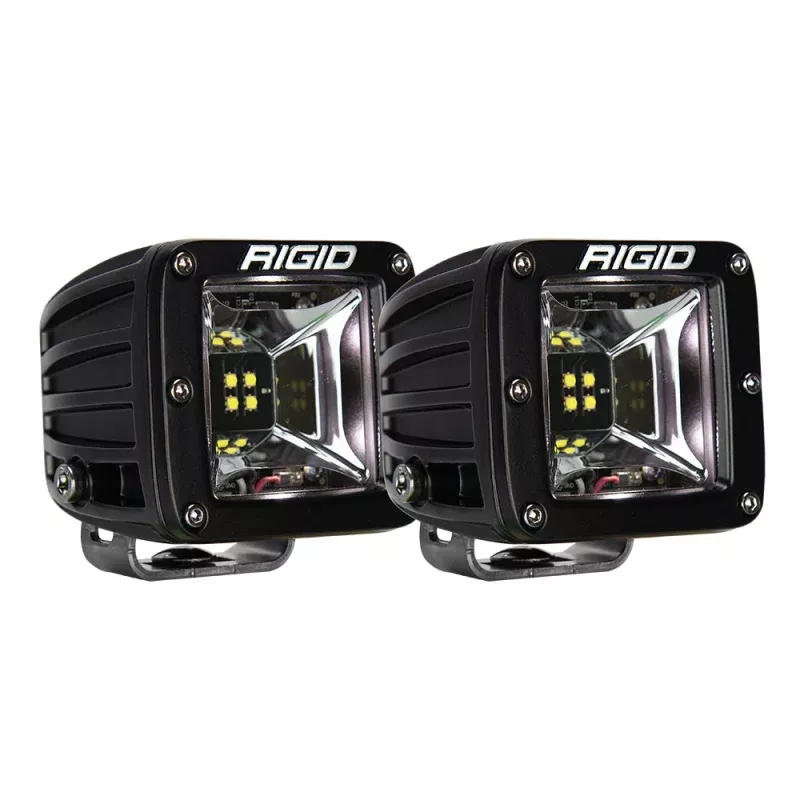 RIGID Industries Radiance Scene Lights – Surface Mount Pair – Black w/White LED Backlight