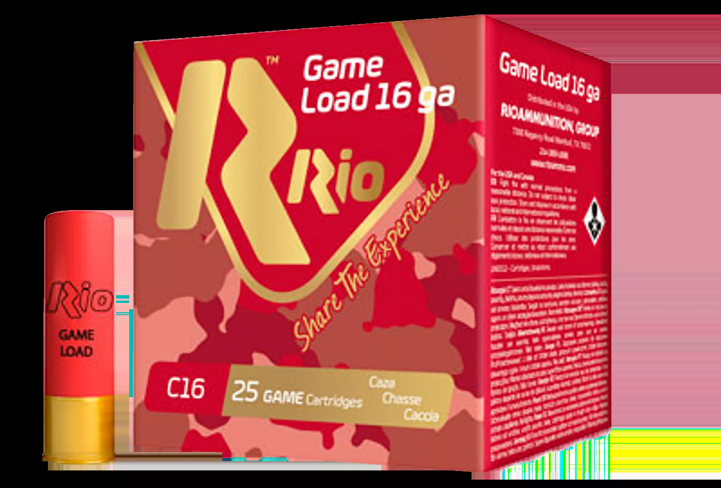 Rio Ammunition Game Load 16 Gauge 2.75" 1 1/8 oz 7.5 Shot 25 Per Box
