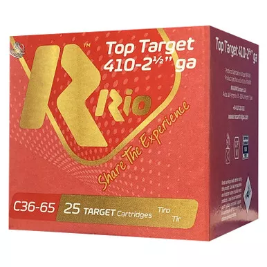 Rio Ammunition RC369 Top Target 410Gauge 2.50" 9Shot 25 Per Box/10 Case