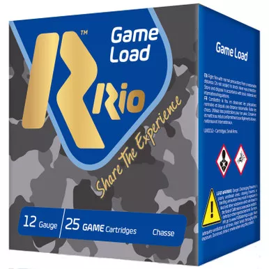 Rio Ammunition SG328 Game Load Super Game High Velocity 12Gauge 2.75" 1 1/8oz 8Shot 25 Per Box/10 Case