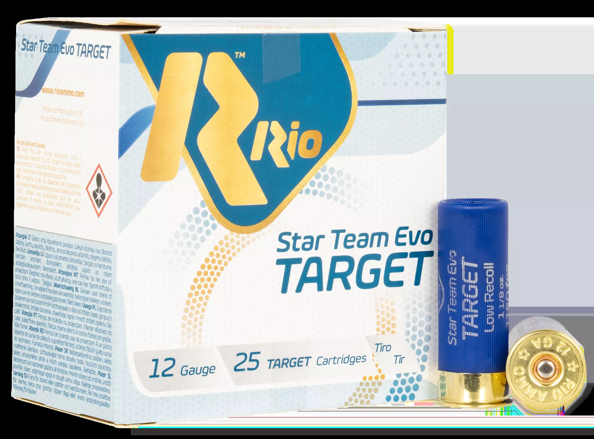 Rio Ammunition Team Target 12 GA 2.75" 1-1/8 oz. 7.5 Shot 25/Box