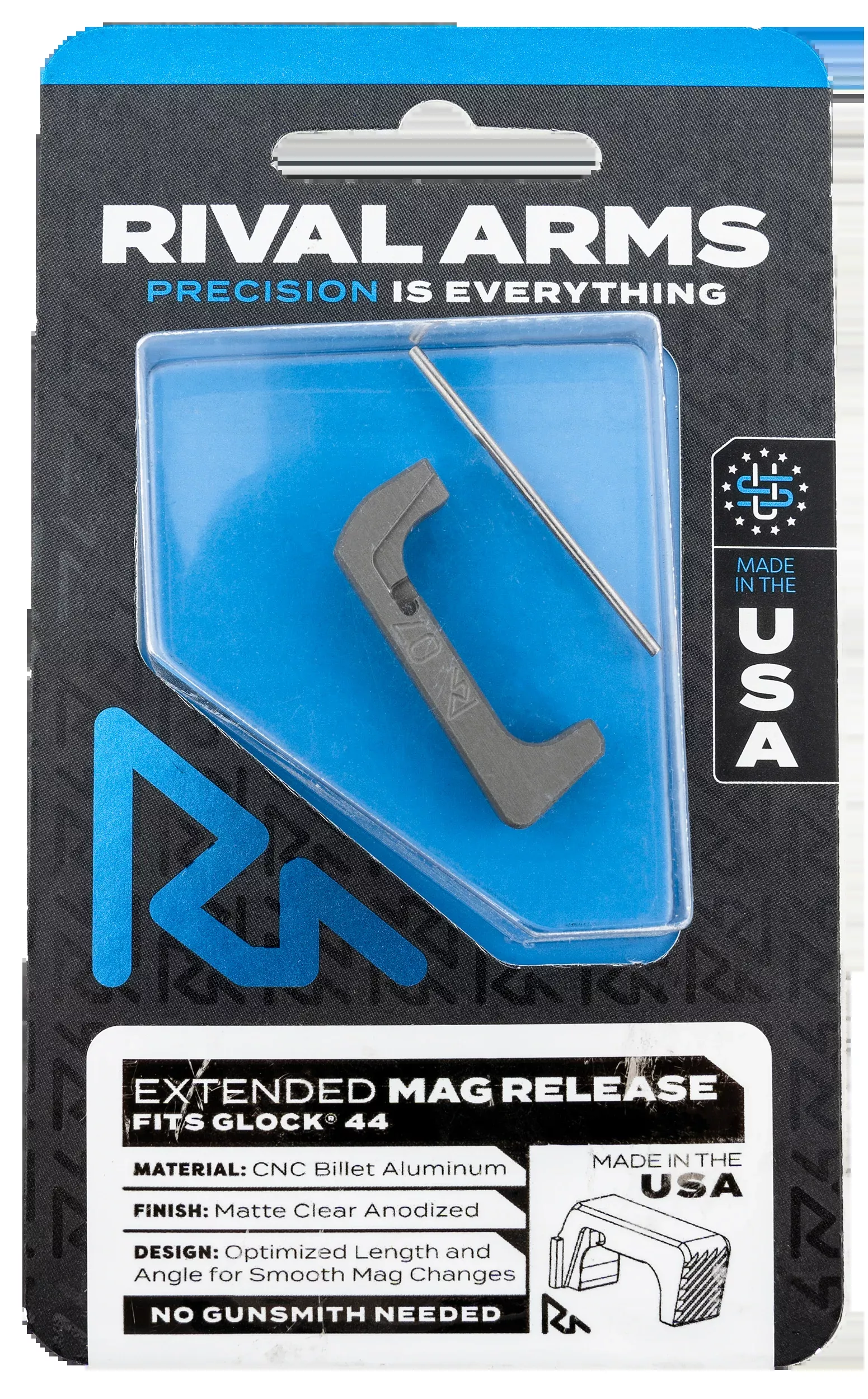 Rival Arms Magazine Release, Rival Ra-ra72g006d Mag Release Ext G44 Stl