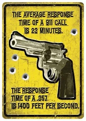 Rivers Edge Average Response – Time Tin Sign 12″x17″