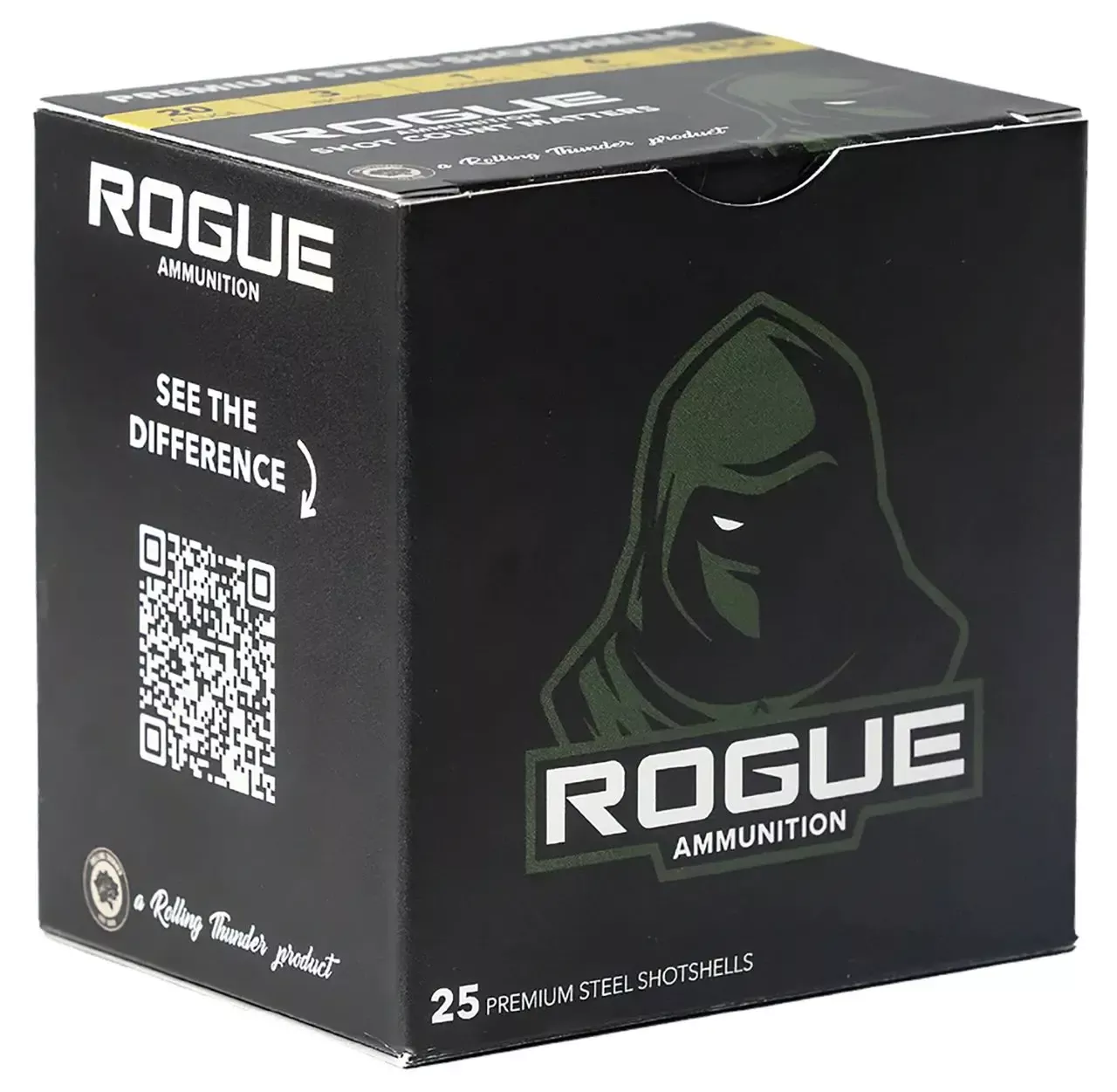 Rogue 20 Gauge Ammo 3" #4 Shot 25 Rounds RA-20-1-4S