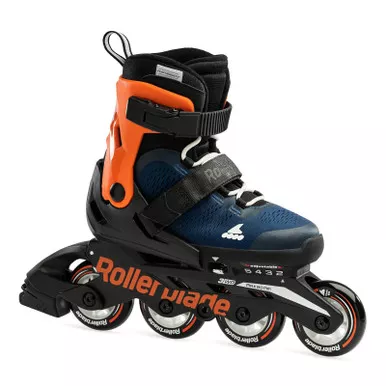 ROLLERBLADE Kids Microblade Midnight Blue/Warm Orange Inline Skates (7221900174)