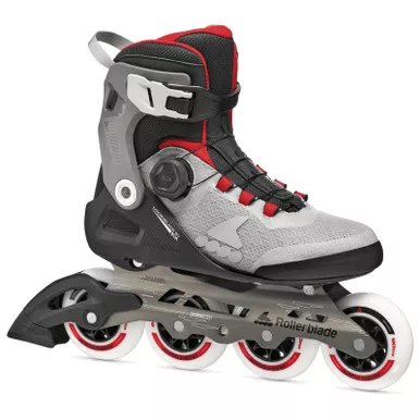 ROLLERBLADE Macroblade 90 BOA Black/Grey/Red Inline Skates (86B0760090NZ07)