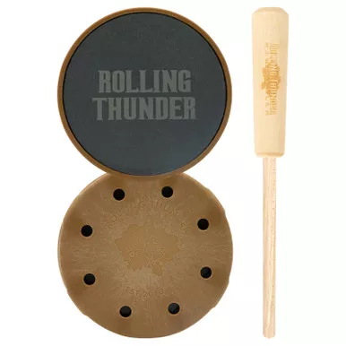 Rolling Thunder Game Call TCP-TDS Thunderdome Pot Calls & Strikers Attracts Turkey Species Hickory/Slate
