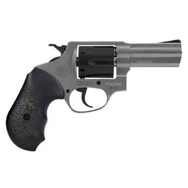 Rossi 2RP631C RP63 357 Mag 6 Shot 3", Tungsten Gray Cerakote, Stainless Steel Frame, Fixed Blade Sight, Textured Black Rubber Grips